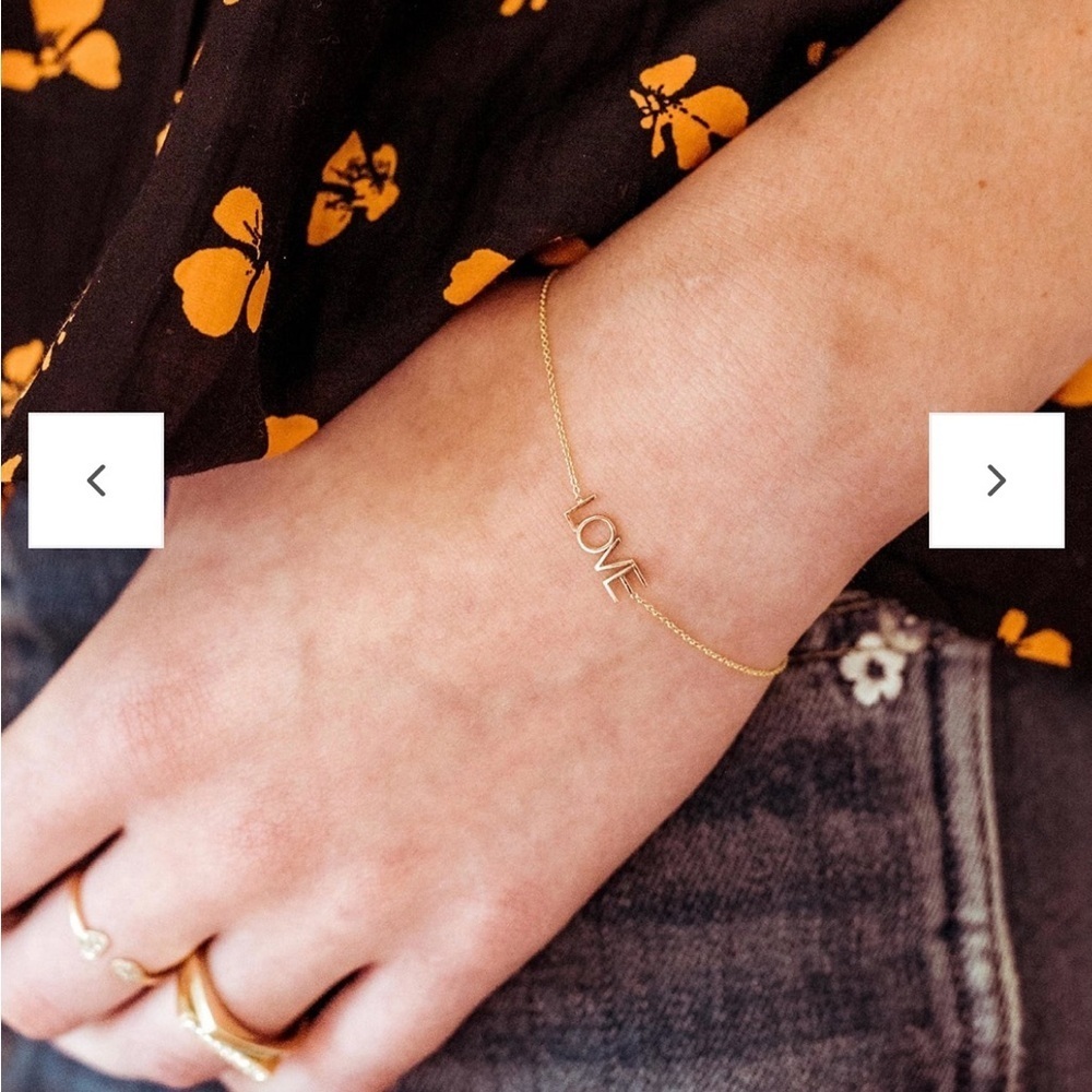 Nwt Maya Brenner Rose Gold Love Bracelet — image 3 of 5